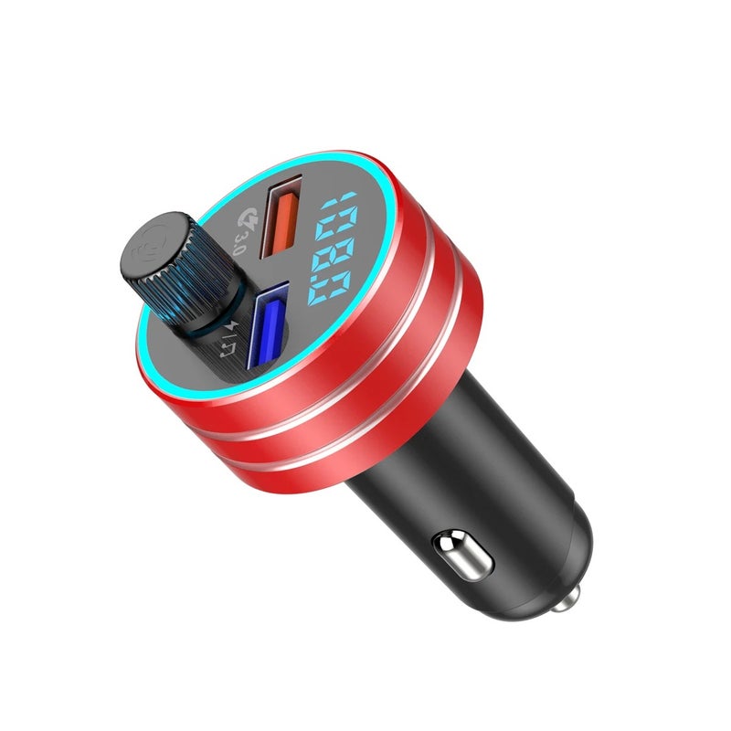 Bluejw New Bluetooth FM Transmitter for Car, MP3 Player Receiver, Dual USB Car Charger Ports, Universal USB Automobile Charger, Hands-Free Calling & Music Streaming - Image 1